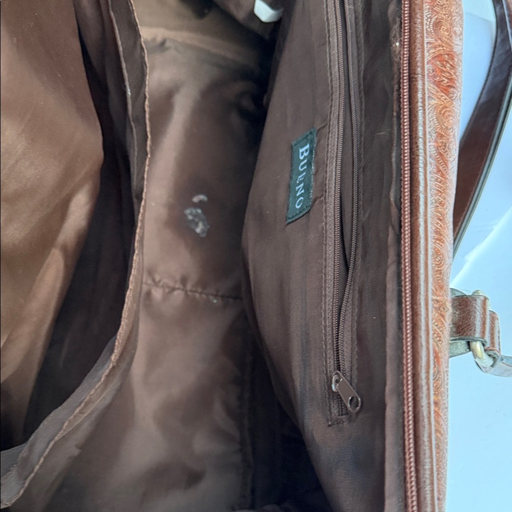 Bueno Brown Satchel Tote with Adjustable Shoulder Strap - Picture 9 of 9